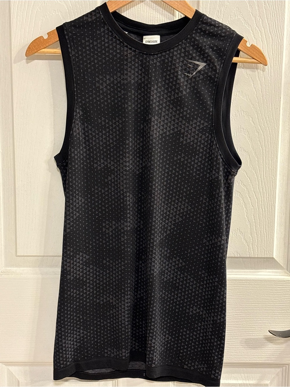 Gymshark Geo Seamless Tank Top Gray Jacquard Camo Men’s XS NWOT